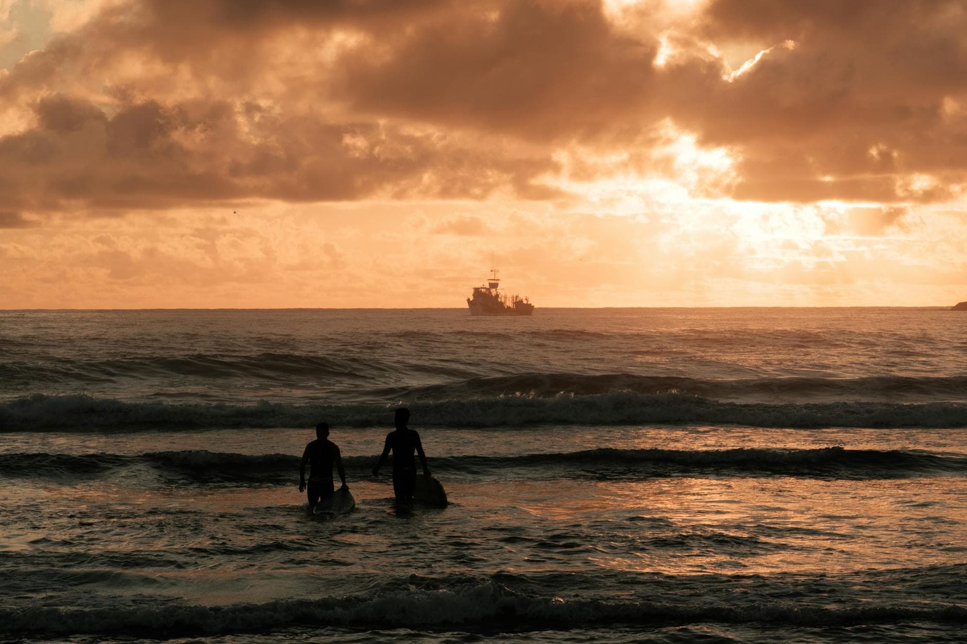 Surfboard at Desert Point dawn